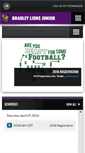 Mobile Screenshot of bradleylionsjrfootball.net